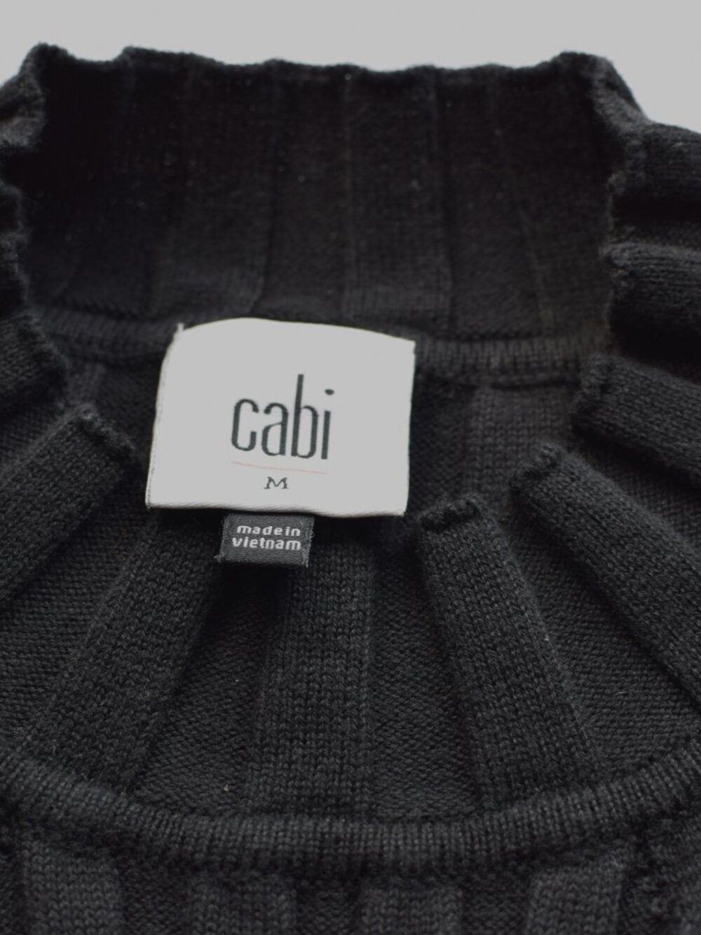 Medium CAbi Contour Mock neck Turtleneck Black - Picture 5 of 8